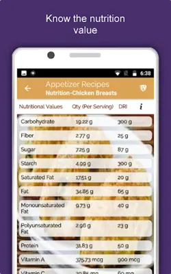 Appetizers, Snacks & Starters android App screenshot 1