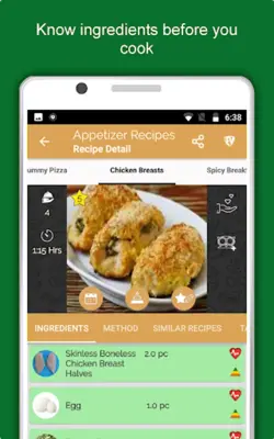 Appetizers, Snacks & Starters android App screenshot 2